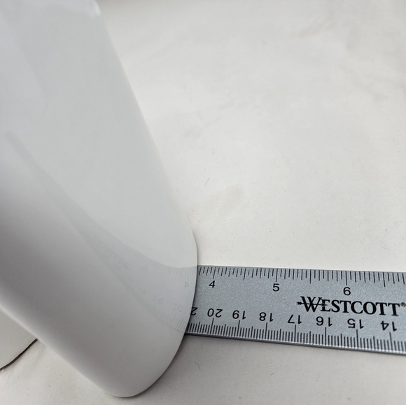 Vintage Dansk White Ceramic Pair of Double Vases Style Modernist Curvaceous - Picture 13 of 14